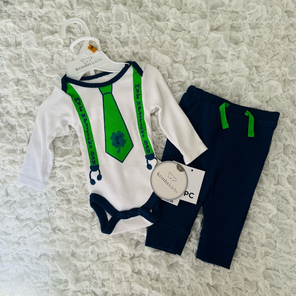 NWT Baby “My 1st St. Patrick’s Day” Matching Set